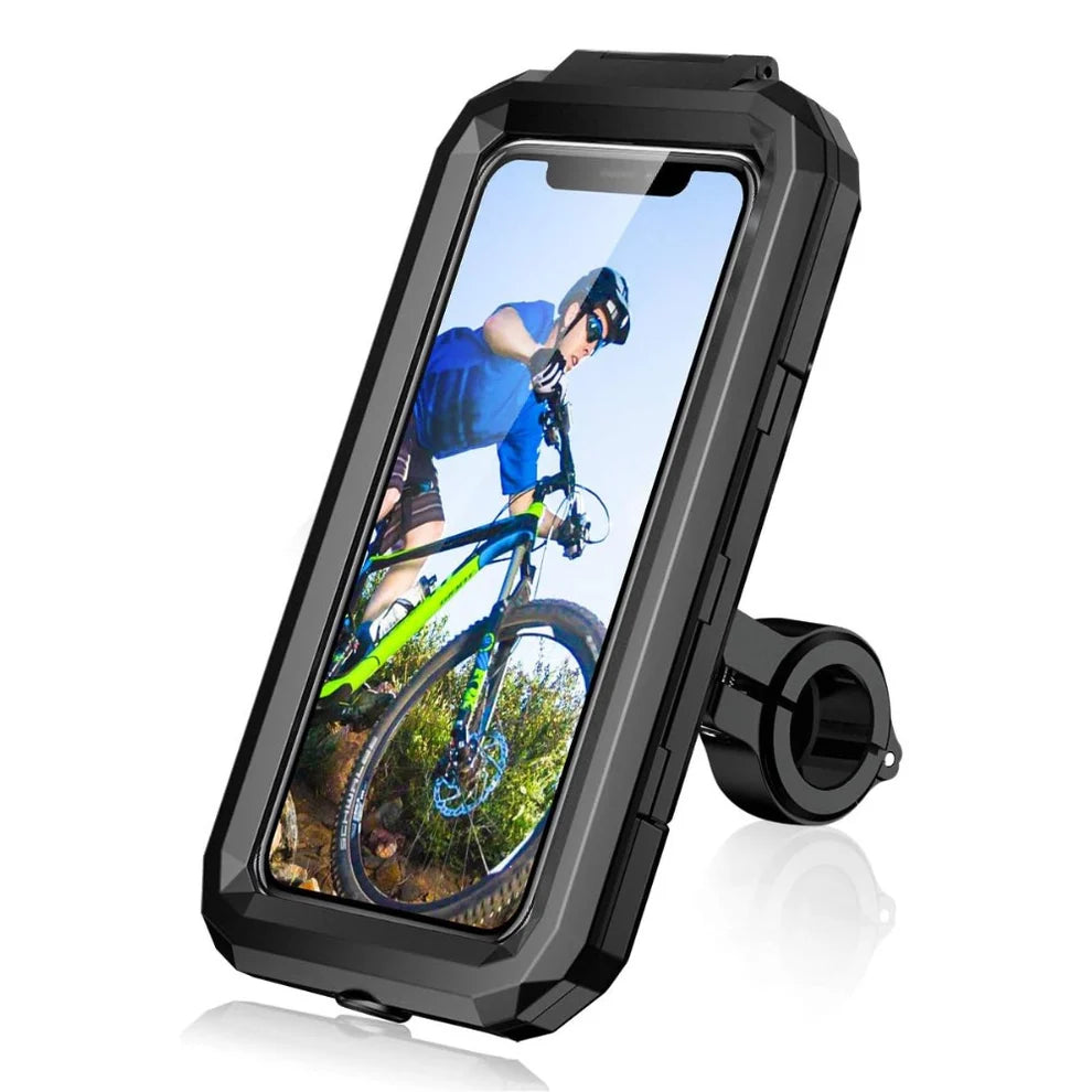 Motorcycle Waterproof Phone Holder with Mirror Mount