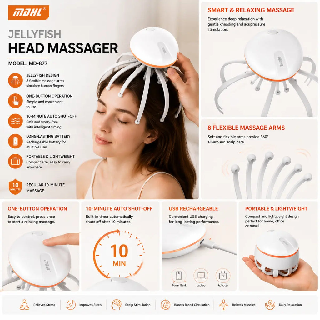 Jellyfish Head Massager