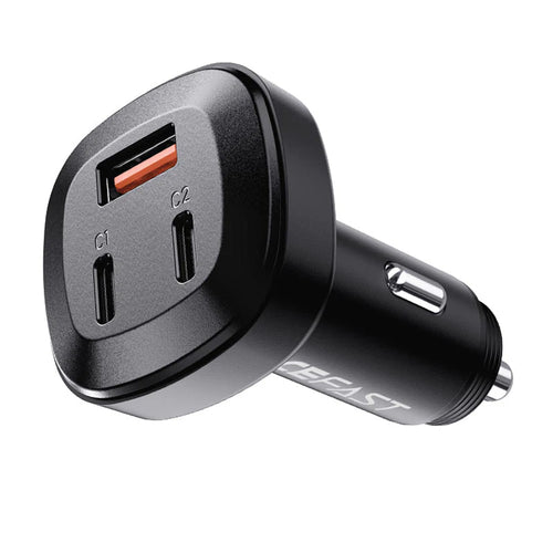 AceFast 66W 3-Port Metal Car Charger B3