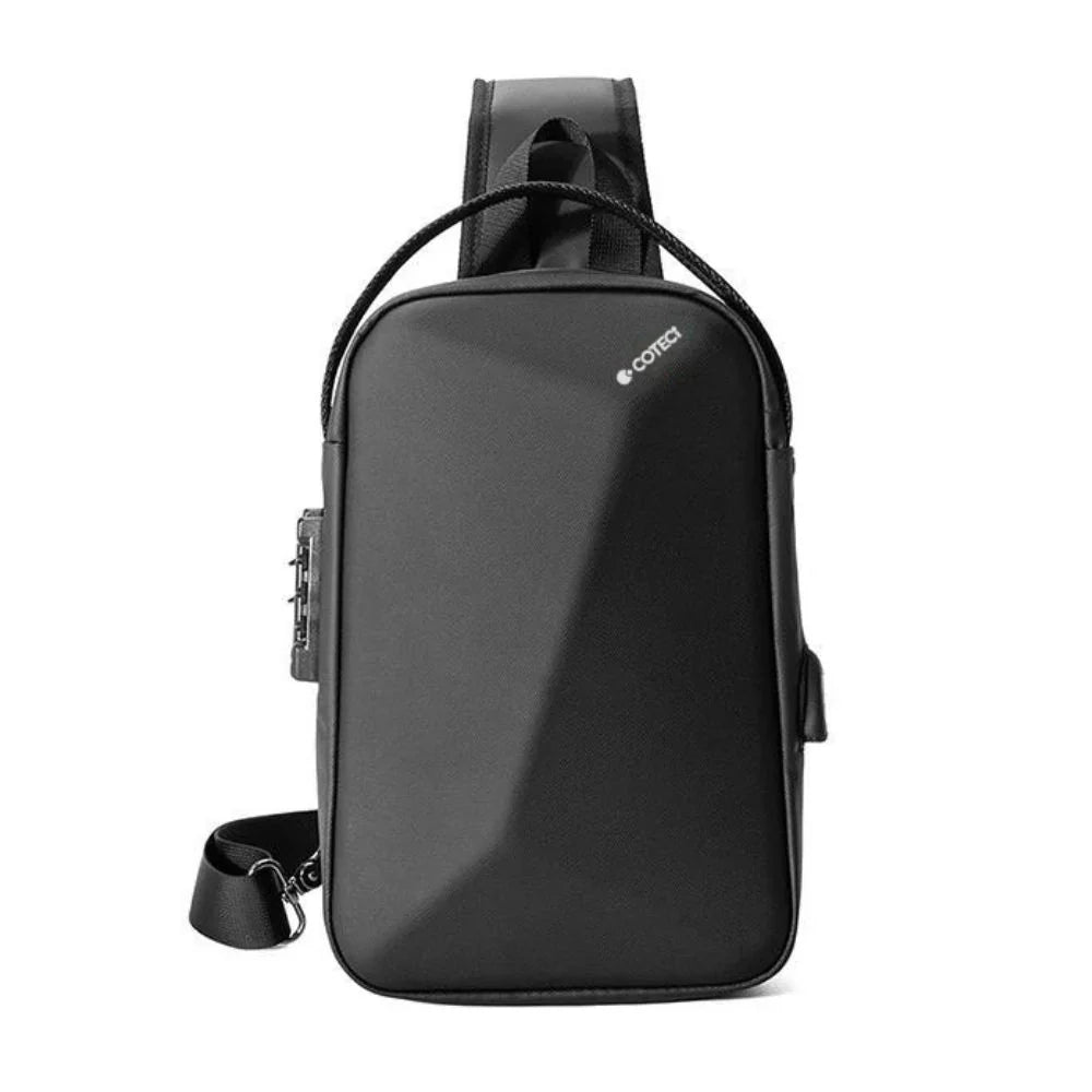 Coteci Shaped Shoulder Bag with Lock