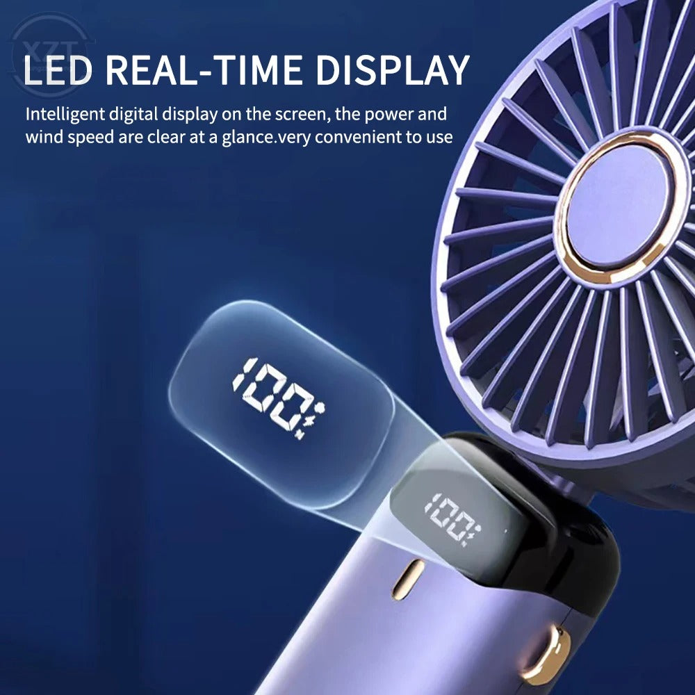 Portable Handheld & Neck Fan with LED Display