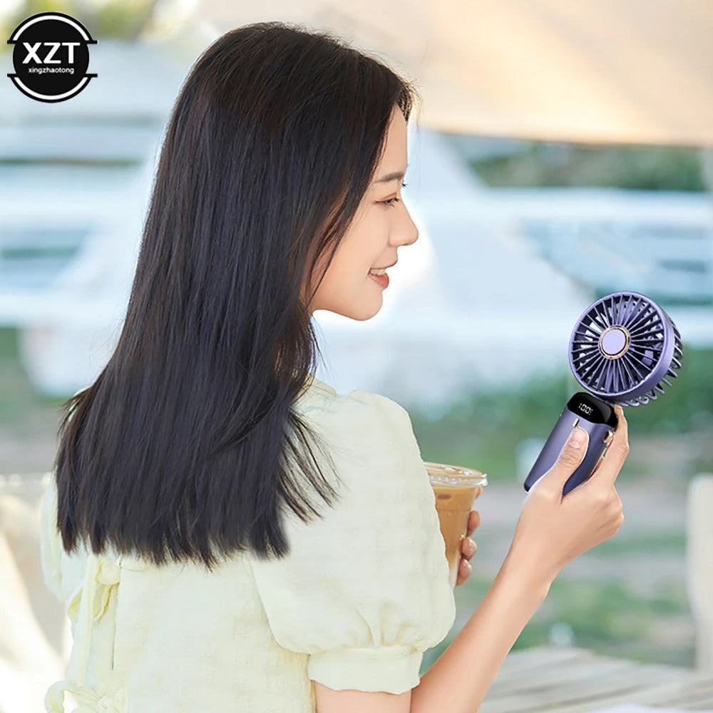 Portable Handheld & Neck Fan with LED Display