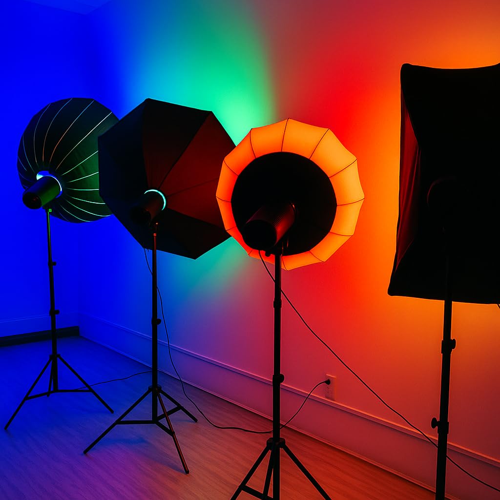 RGBW 100W LED Studio Light - RGB + Bi-Color with Remote Control