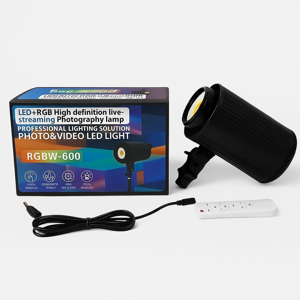 RGBW 100W LED Studio Light - RGB + Bi-Color with Remote Control