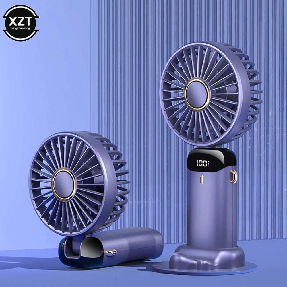 Portable Handheld & Neck Fan with LED Display