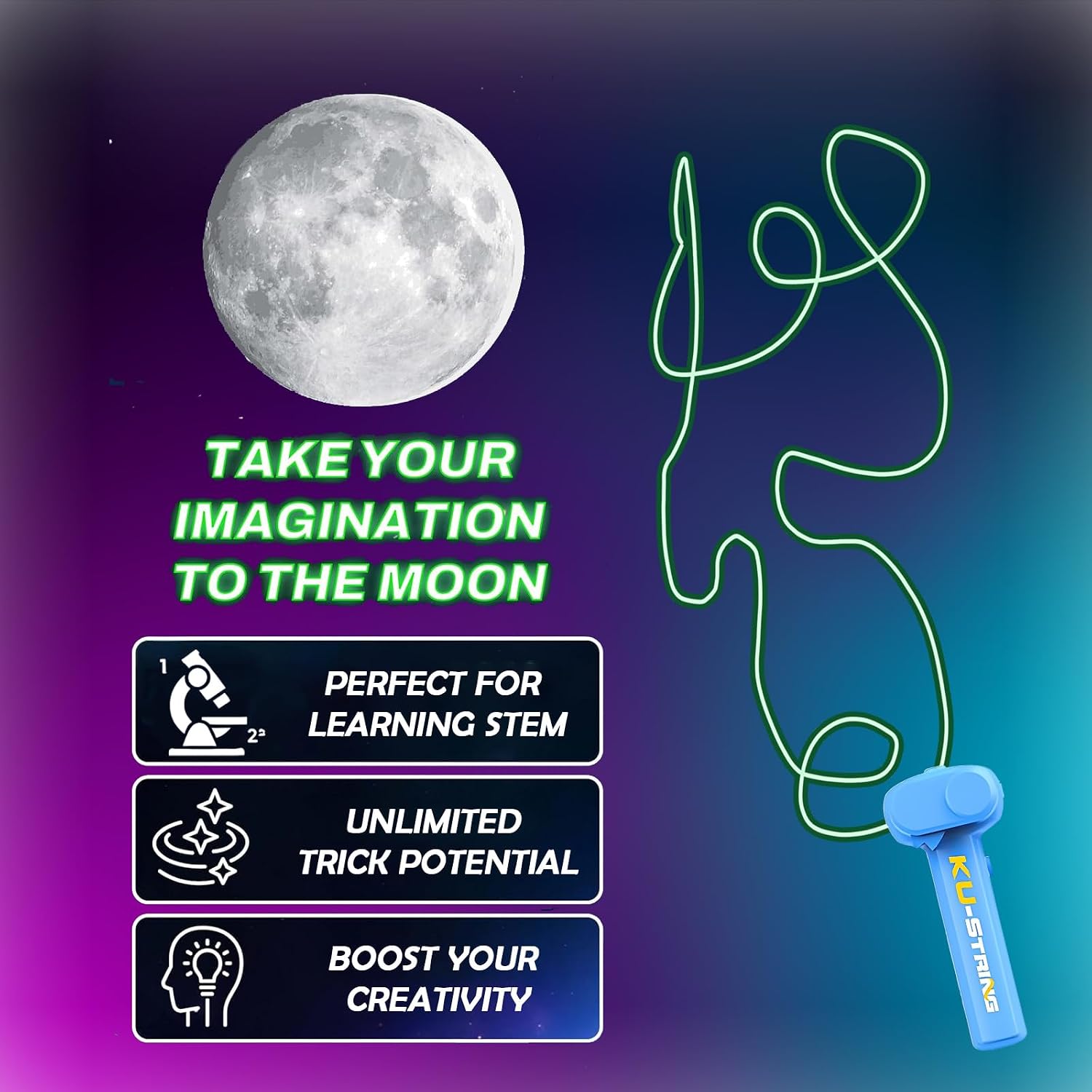 Glow Rope Thruster Toy for Kids & Pets – Electric Outdoor Fun & Stress Relief Toy