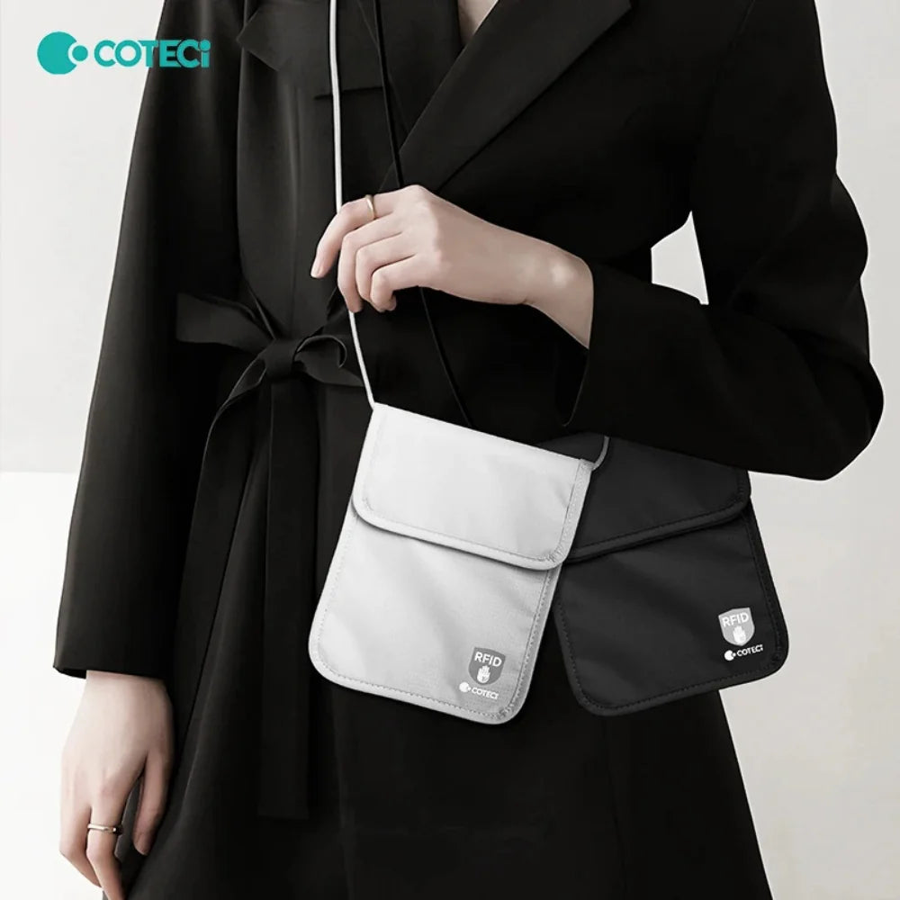 Coteci Anti-Theft Swipe Passport Bag