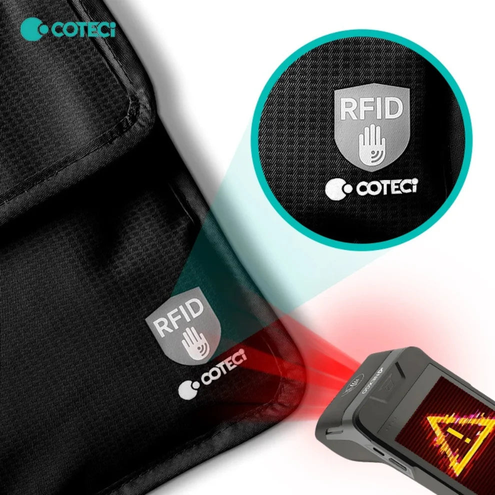 Coteci Anti-Theft Swipe Passport Bag