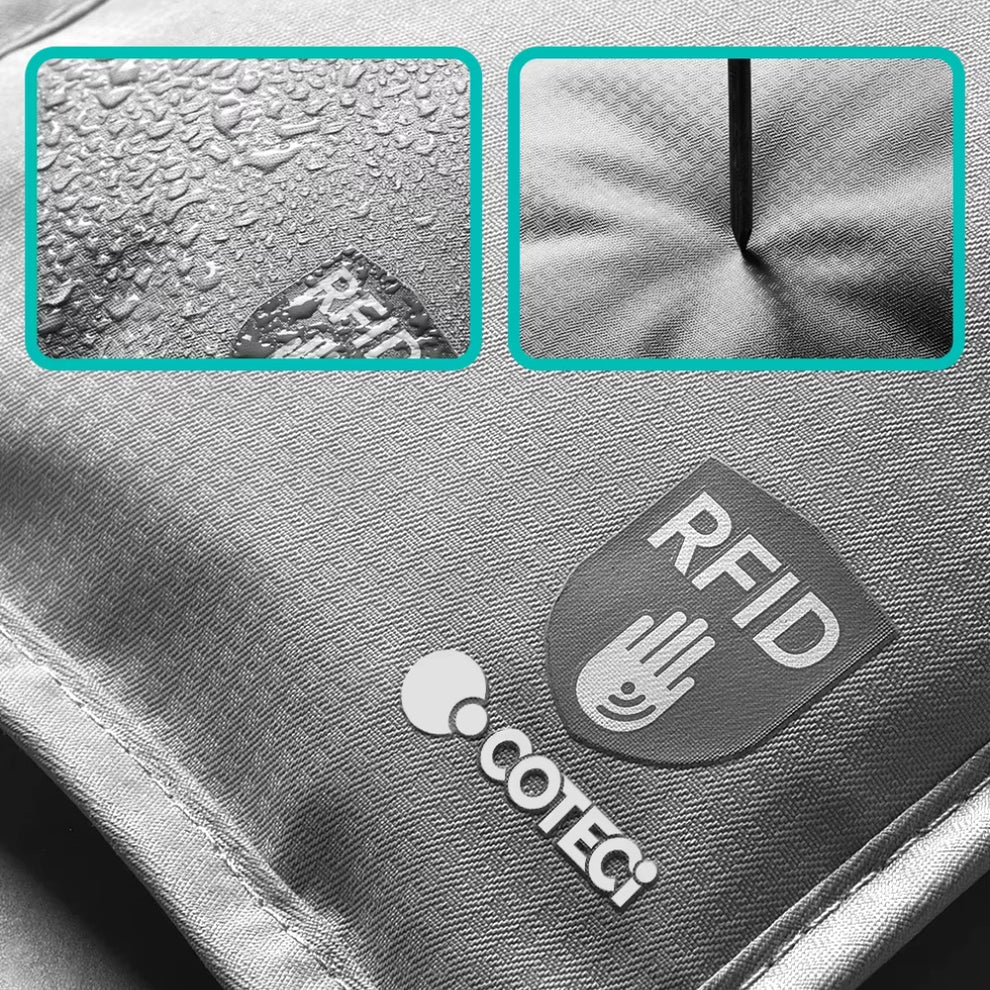 Coteci Anti-Theft Swipe Passport Bag
