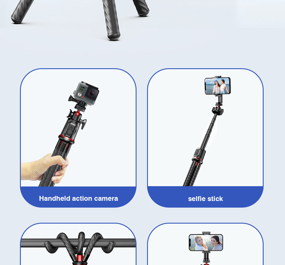 Rtako Octopus Extendable Tripod Selfie Stick – C03