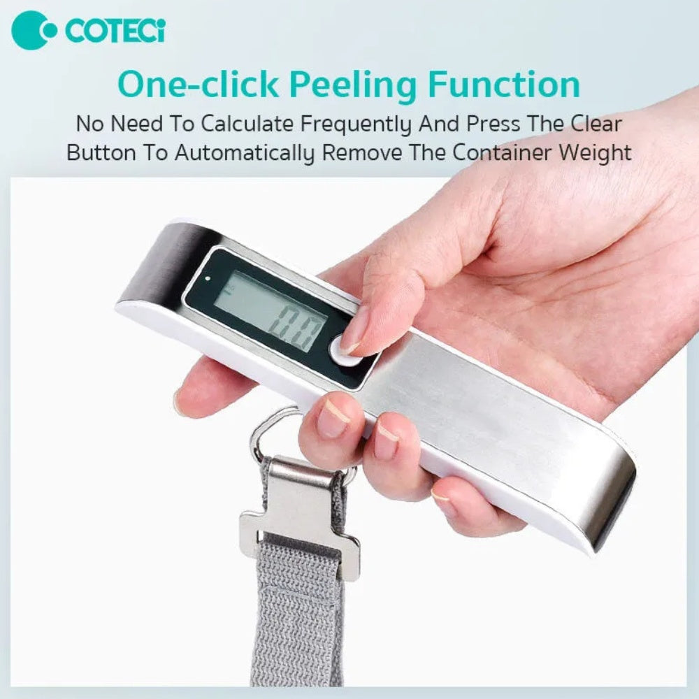 Coteci Portable Digital Luggage Scale – 50kg Capacity