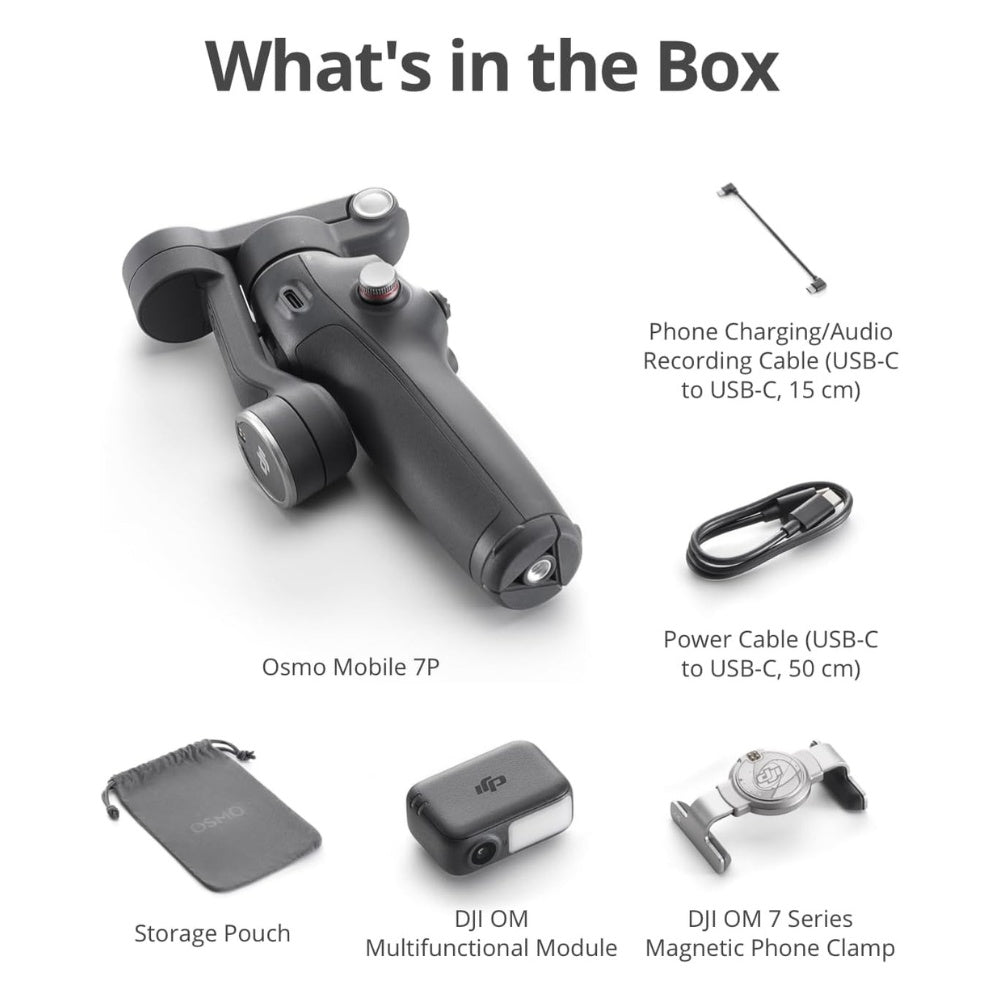 DJI Osmo Mobile 7P Smartphone Gimbal Stabilizer - Dark Grey