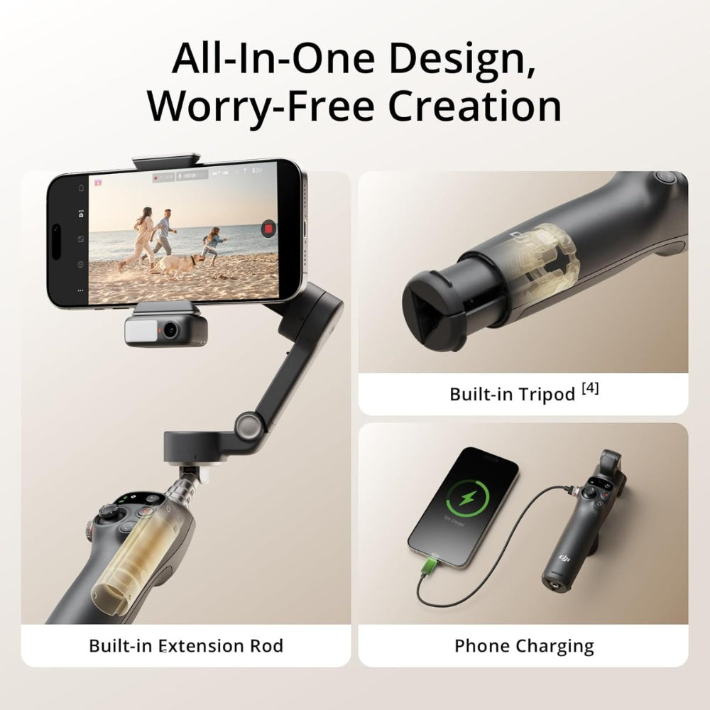 DJI Osmo Mobile 7P Smartphone Gimbal Stabilizer - Dark Grey