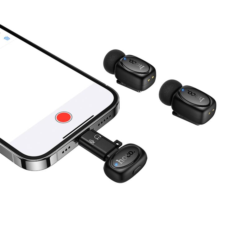 HOCO L19 Dual Mic Wireless Mini Digital Microphone (IP/Type-C)