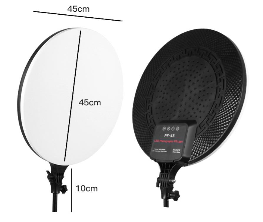 LED Round Panel Light with Remote Control Perfect for Photography, Beauty, and Office Lightingg