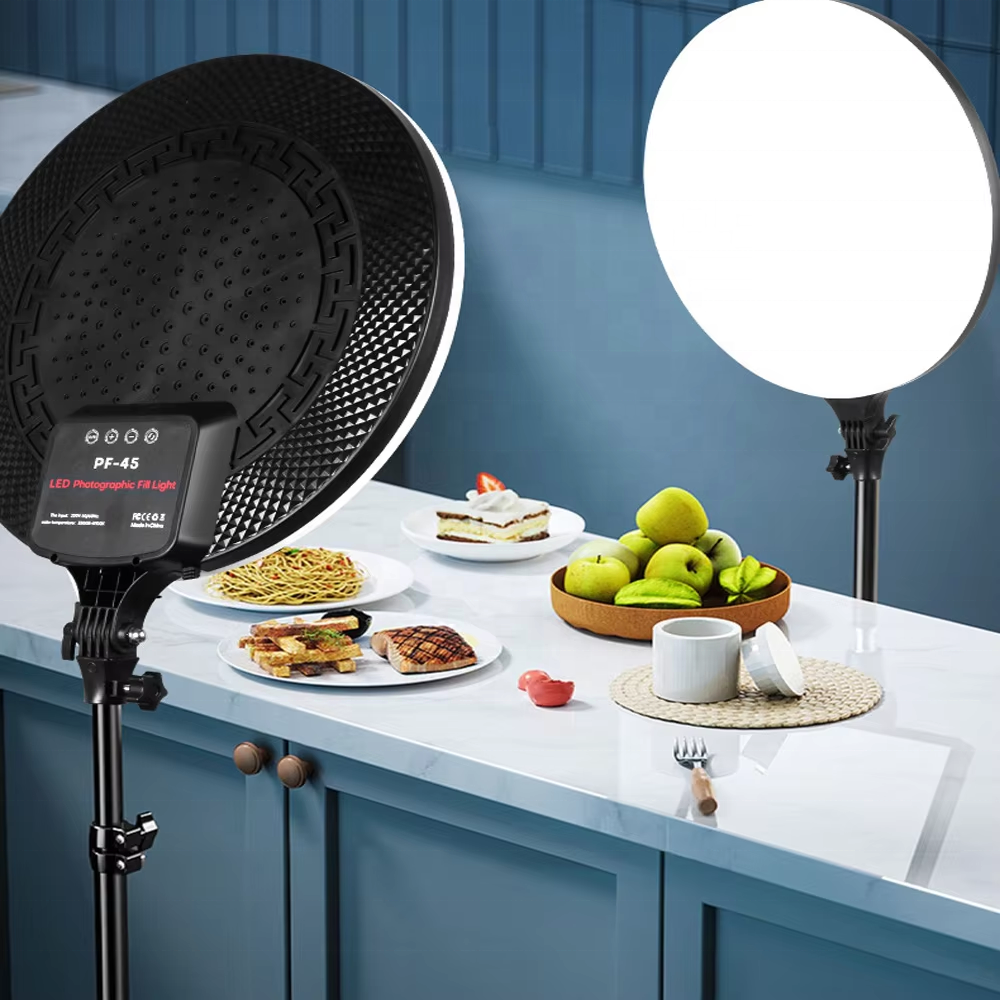 LED Round Panel Light with Remote Control Perfect for Photography, Beauty, and Office Lightingg