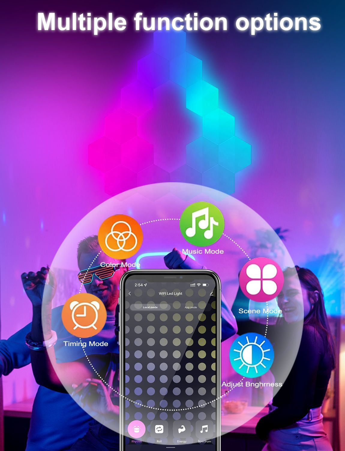 Smart LED Light Panels Modular RGB Wall Lighting