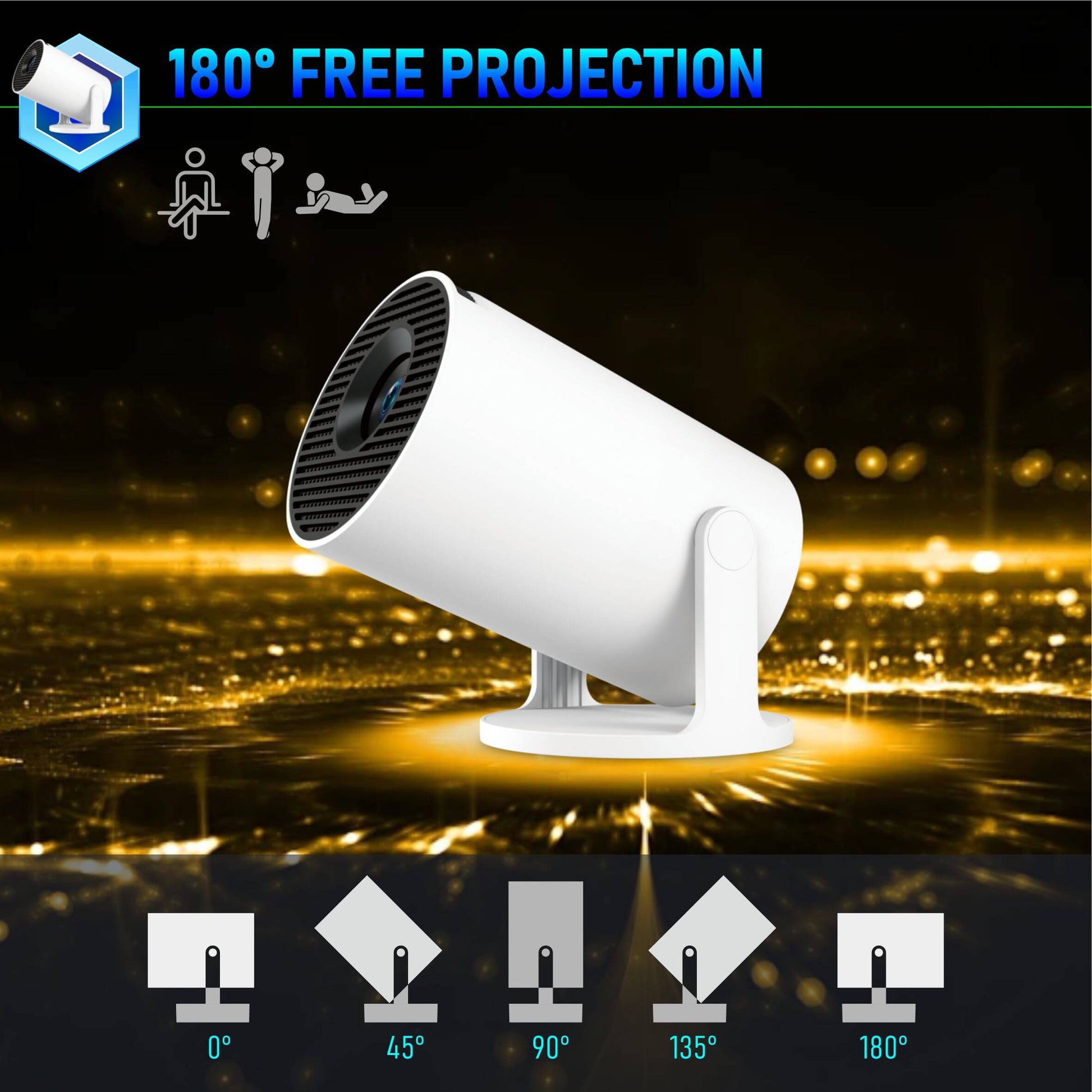 HY300 Portable 4K Projector