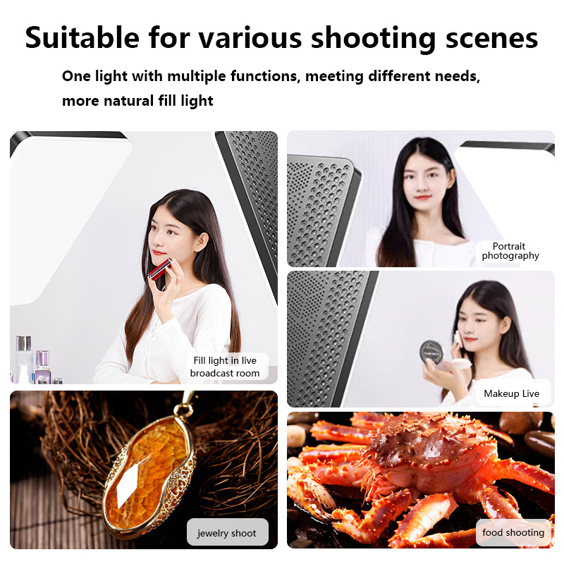 LED Video Light 16'' with Remote Control for Studio & Live Streaming