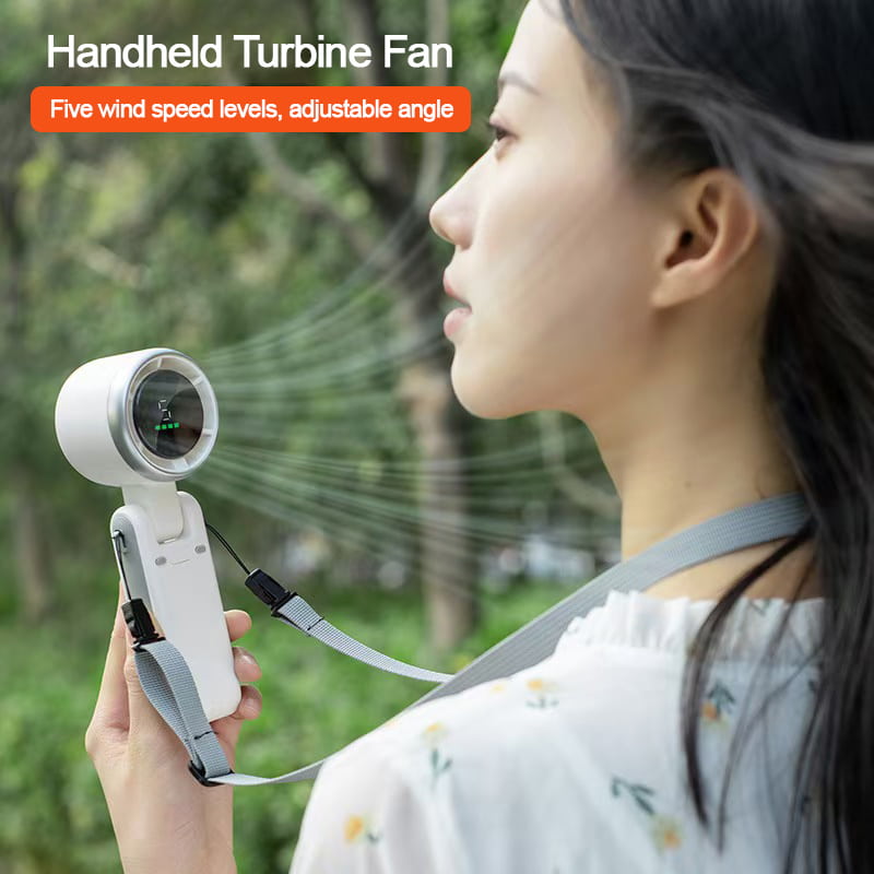 Turbo Handheld Mini Fan 180° Foldable High-Speed