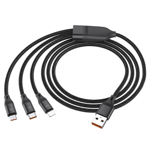 Hoco 3 in 1 Fast Charging Cable – U104