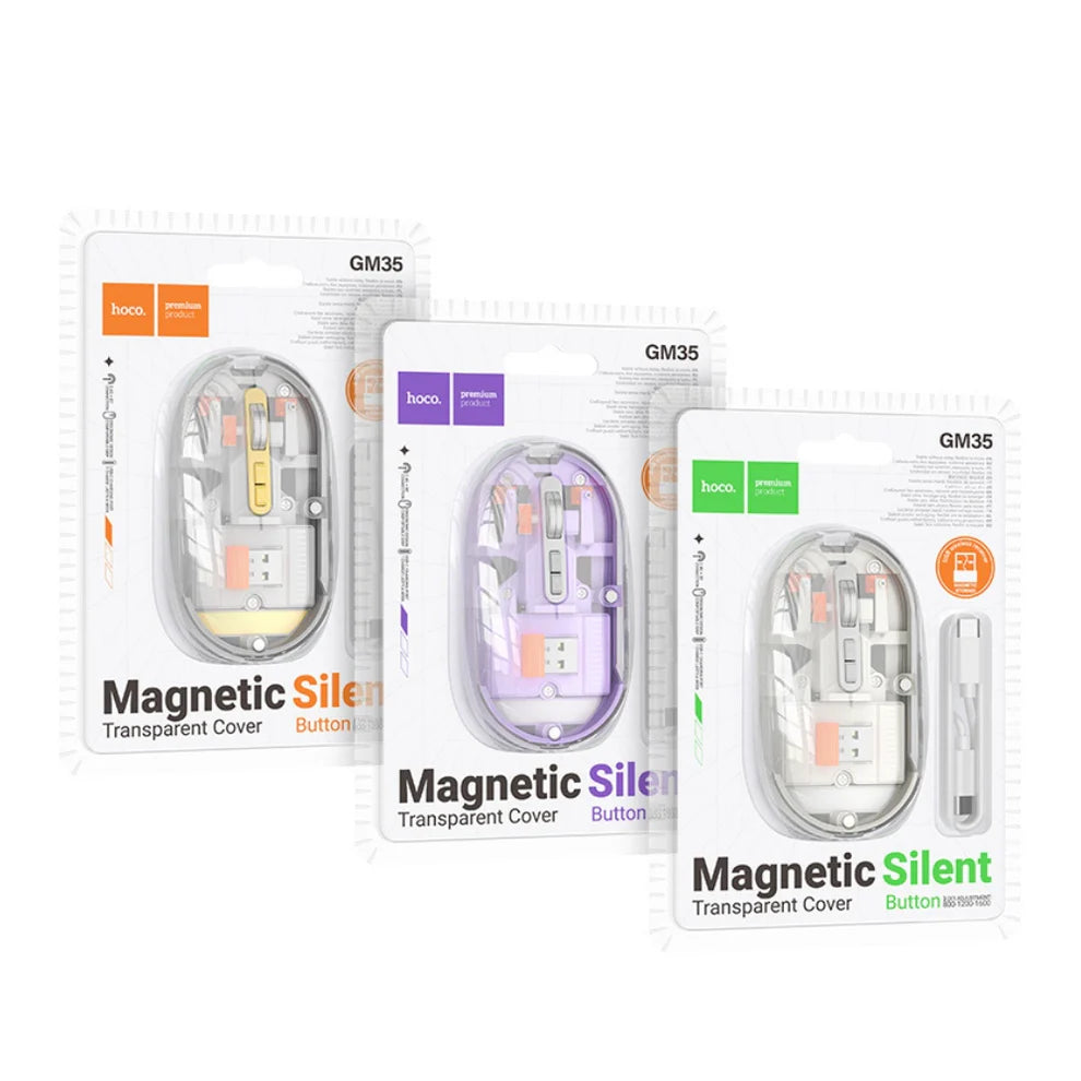 Hoco Magnetic Silent Transparent Mouse GM35