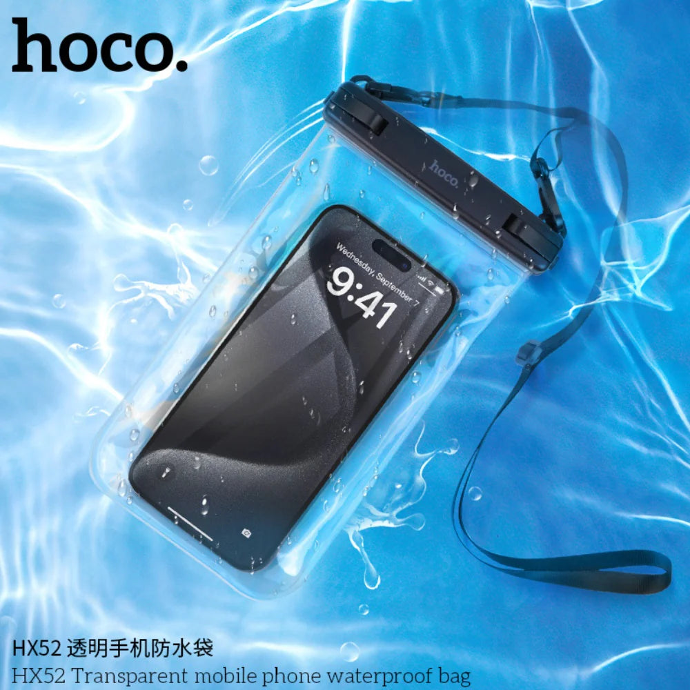Hoco HX52 Touch Control Transparent Waterproof Mobile Bag