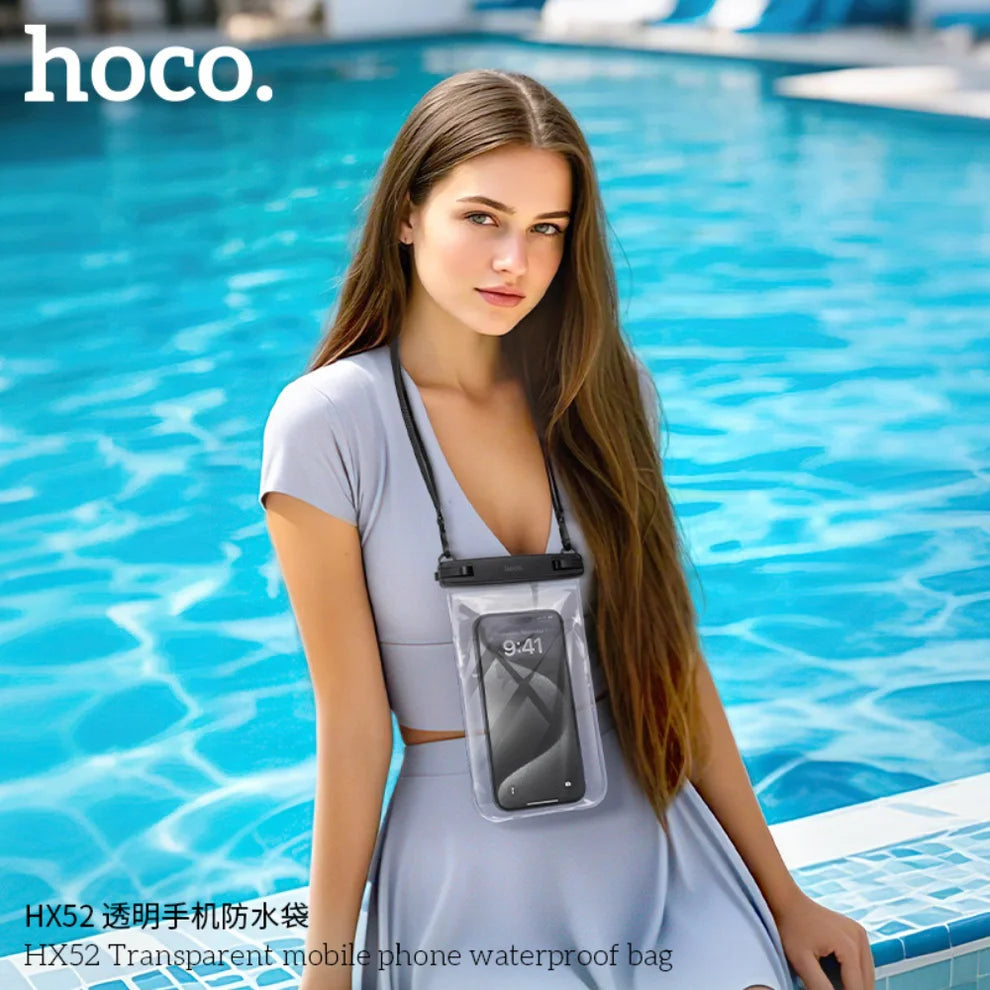 Hoco HX52 Touch Control Transparent Waterproof Mobile Bag