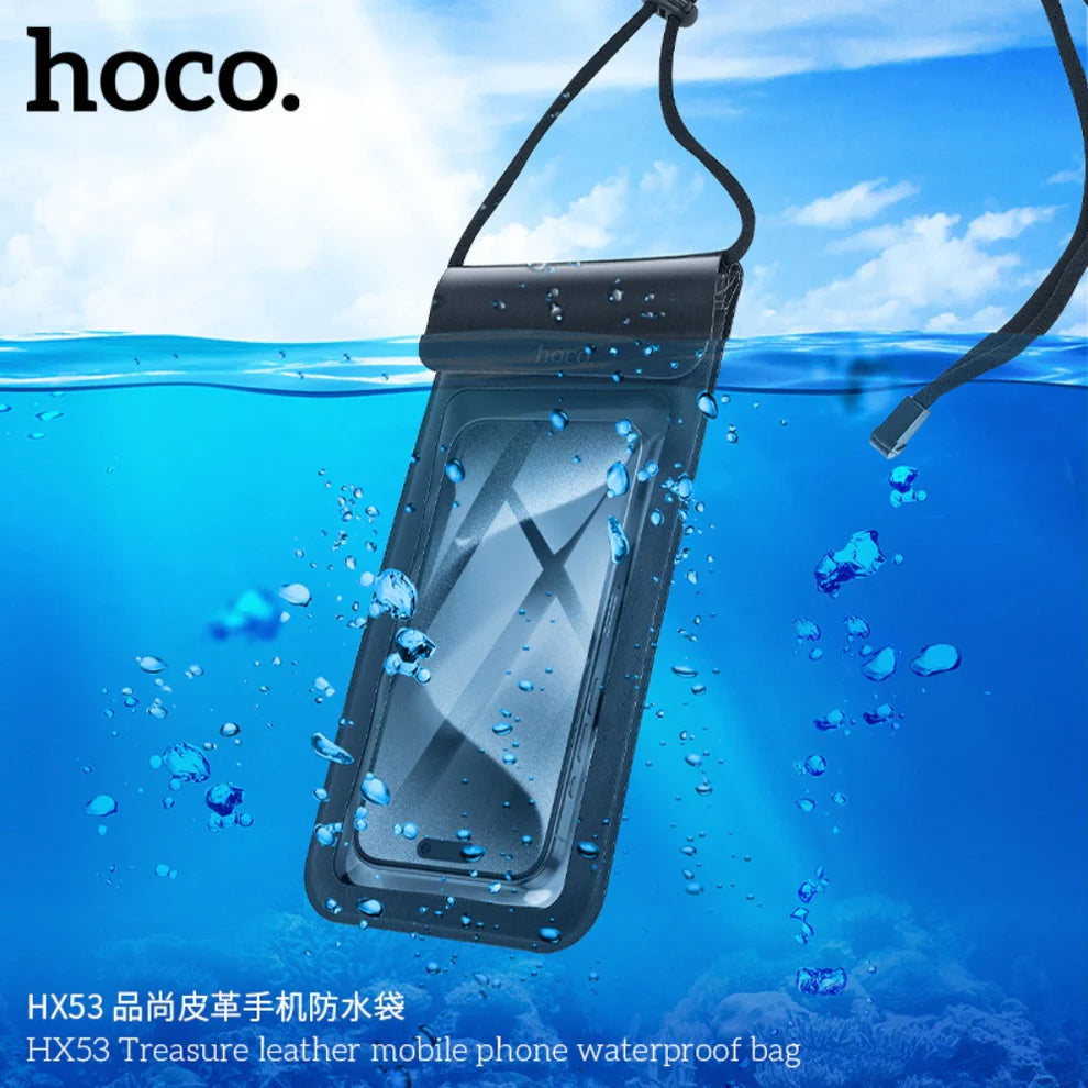 Hoco HX53 Touch Control Waterproof Mobile Leather Bag