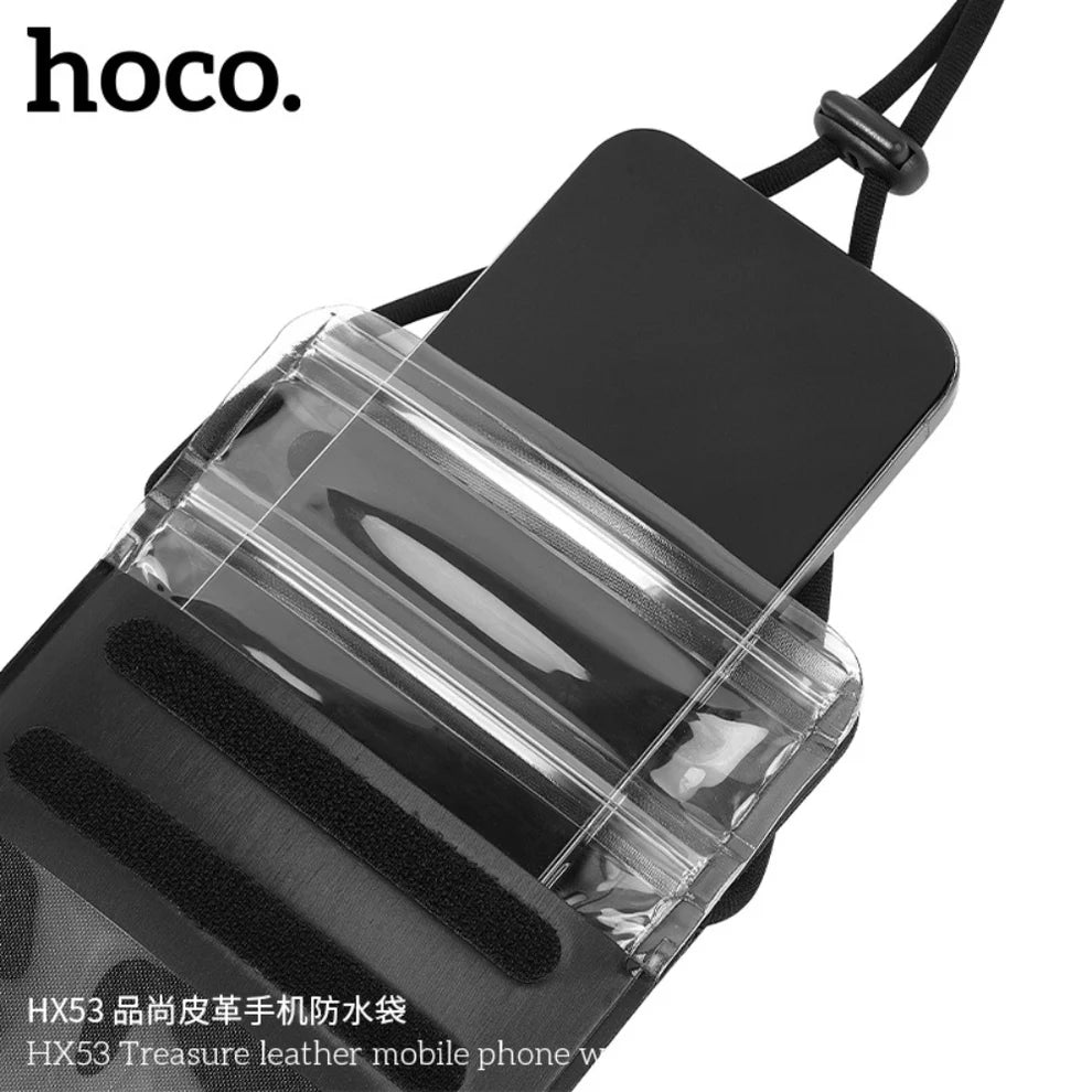 Hoco HX53 Touch Control Waterproof Mobile Leather Bag