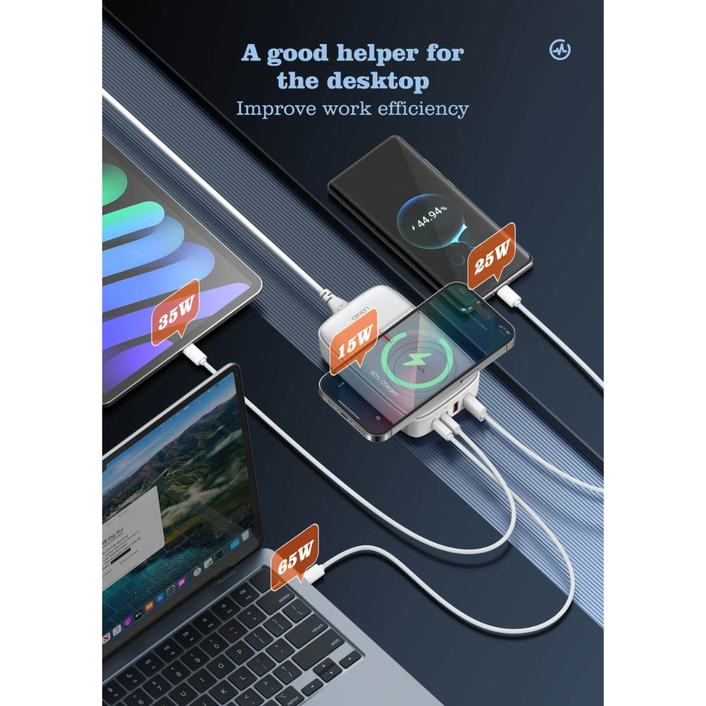 DNIO 140W Multiport Desktop Wireless Charger Q4010