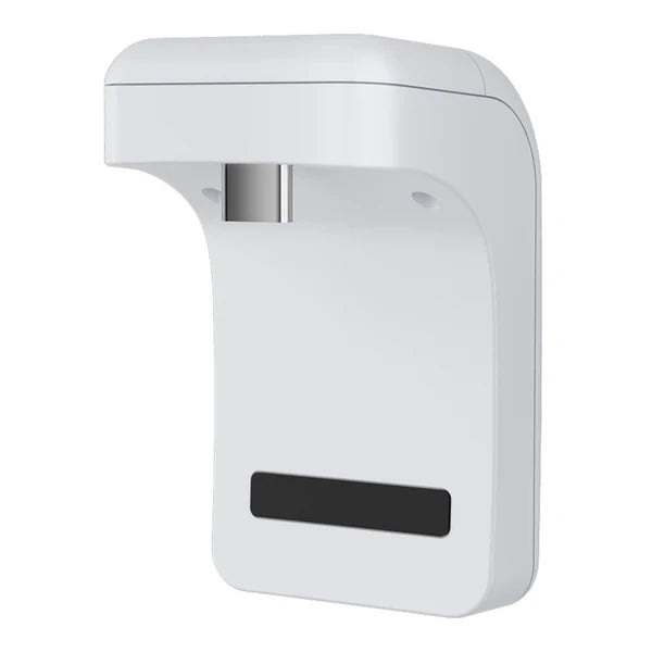 White 1800mAh PS5 controller battery pack with LED indicator attached to DualSense control