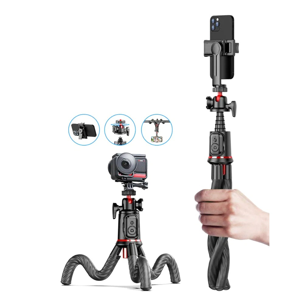 Rtako Octopus Extendable Tripod Selfie Stick – C03