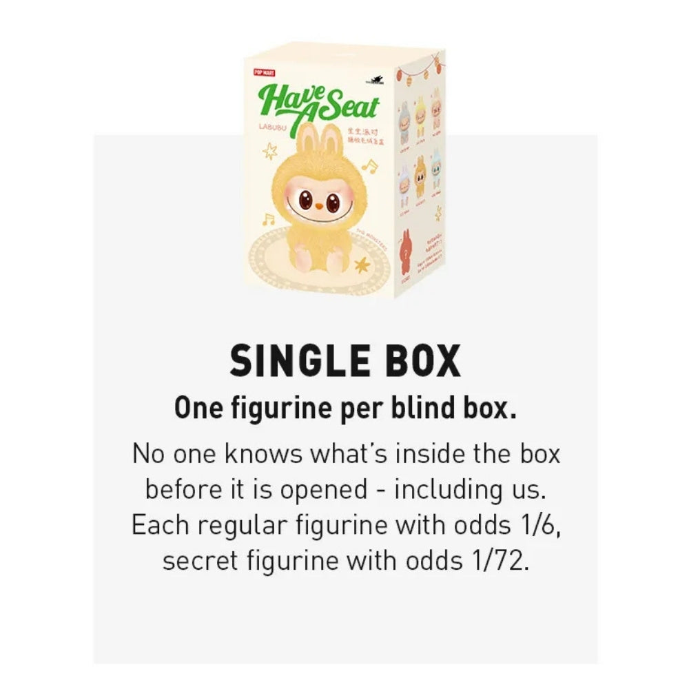 THE MONSTERS Have a Seat Vinyl Plush Blind Box LaBuBu