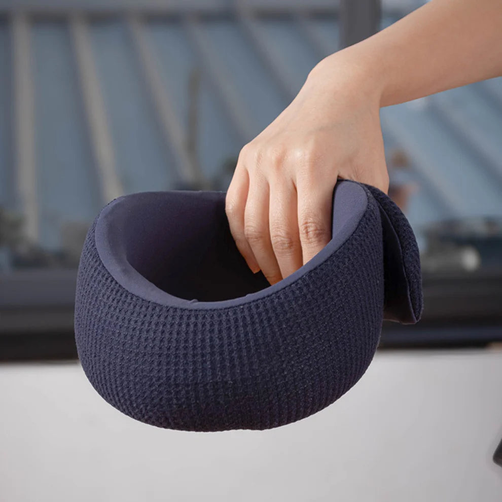 U-Shaped Pillow Neck and Shoulder Massager Blue