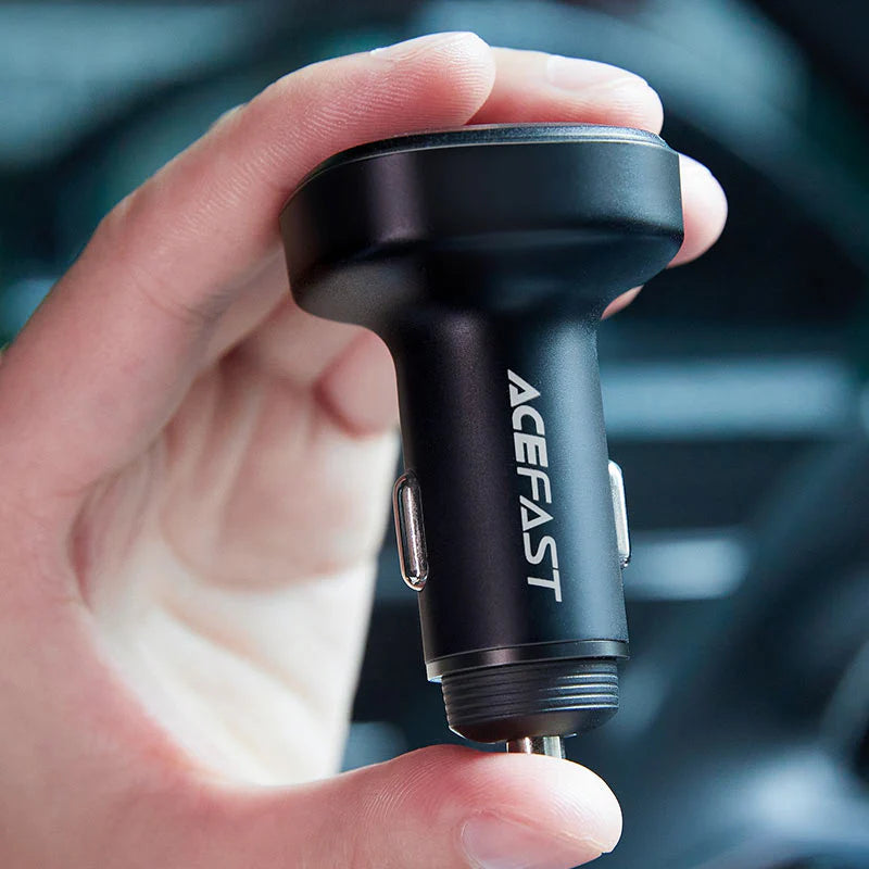 AceFast 66W 3-Port Metal Car Charger B3