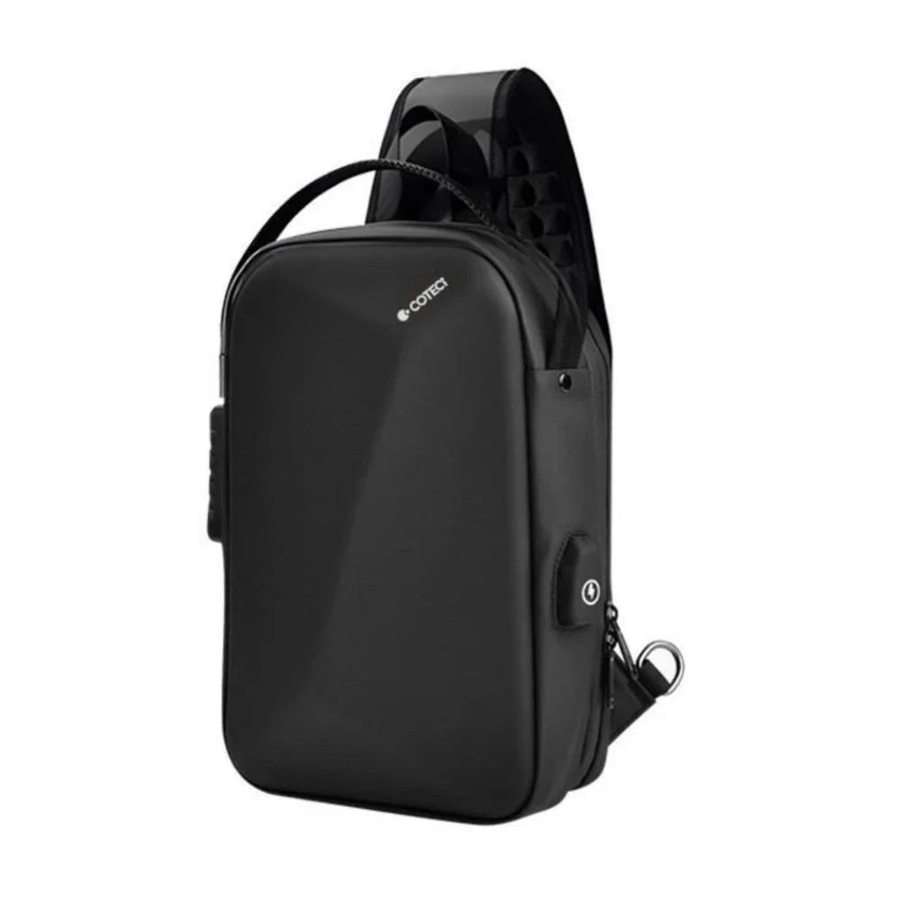 Coteci Shaped Shoulder Bag with Lock