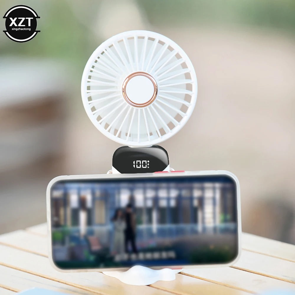 Portable Handheld & Neck Fan with LED Display