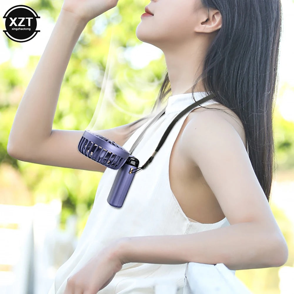 Portable Handheld & Neck Fan with LED Display