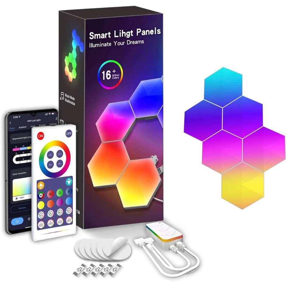 Smart LED Light Panels Modular RGB Wall Lighting
